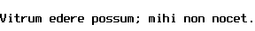 Specimen for Consoleet Terminus-16 bold (Latin script).