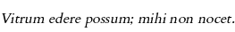 Specimen for Kurinto Book Core Italic (Latin script).