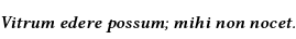 Specimen for Linux Libertine O Semibold Italic (Latin script).