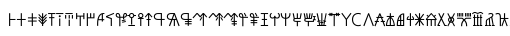 Specimen for Noto Sans Linear A Regular (Latin script).