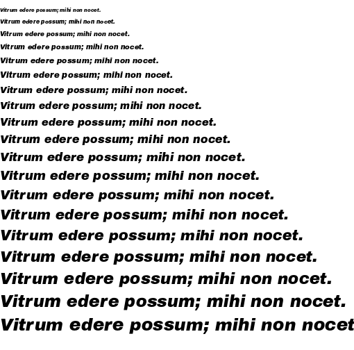 Specimen for Archivo Black Italic (Latin script).