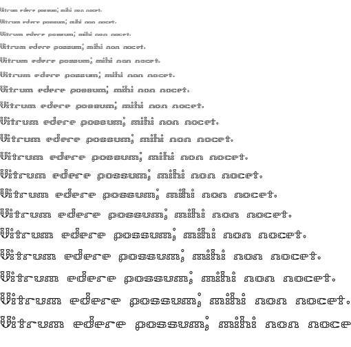 Specimen for Brass Knuckle Star BRK Normal (Latin script).