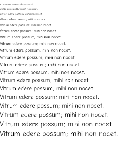 Specimen for Comic Neue Angular Regular (Latin script).