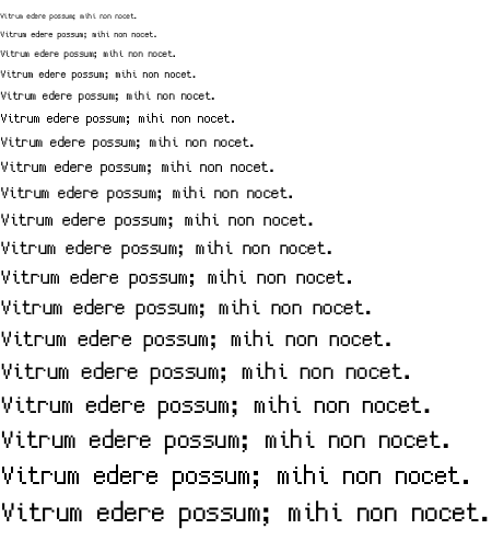Specimen for CozetteVector Regular (Latin script).