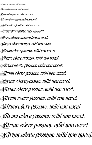 Specimen for Cretino Regular (Latin script).