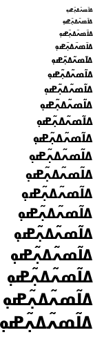 Specimen for DejaVu Sans Bold (Nko script).