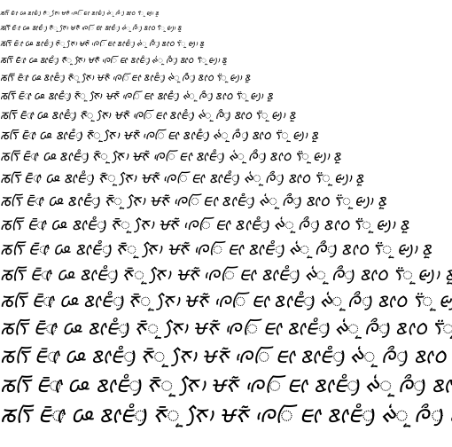 Specimen for Kurinto Aria Bold Italic (Lepcha script).