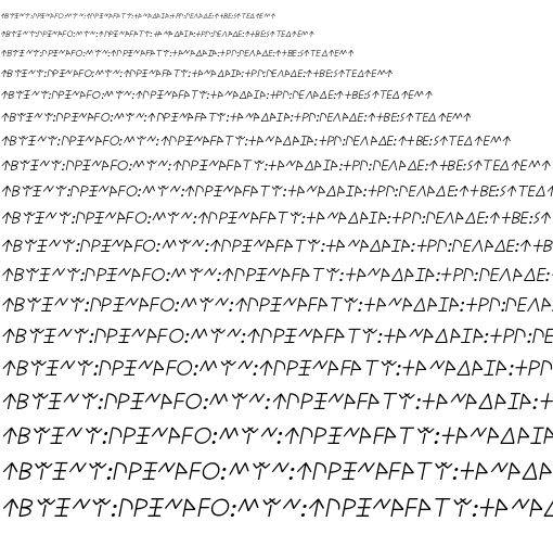 Specimen for Kurinto Book Aux Light Italic (Lycian script).