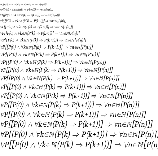 Specimen for Kurinto Book UFI Italic (Math script).
