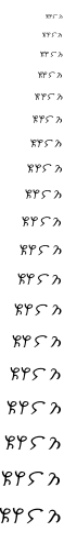 Specimen for Kurinto Cali Aux Regular (Kharoshthi script).