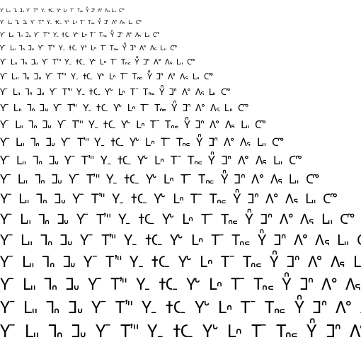 Specimen for Kurinto Type Bold (Miao script).