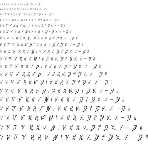 Specimen for Kurinto Type Narrow Bold (Hanunoo script).