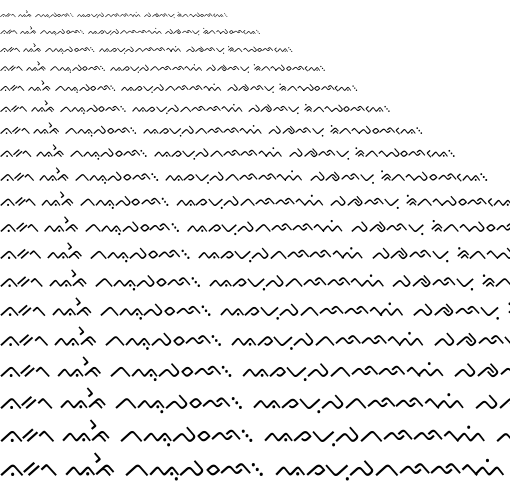 Specimen for Kurinto Type Regular (Buginese script).