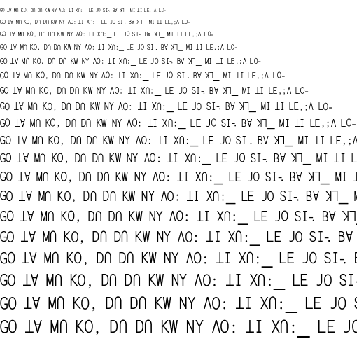 Specimen for Kurinto Type Regular (Lisu script).