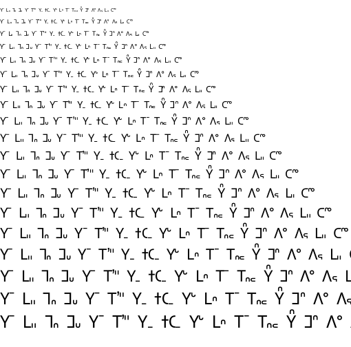 Specimen for Kurinto Type Regular (Miao script).