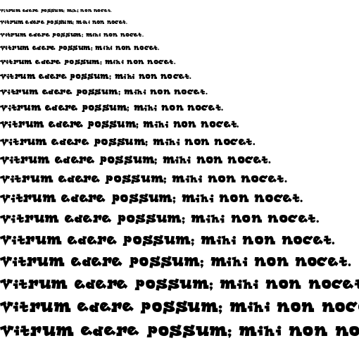 Specimen for Lockergnome Regular (Latin script).