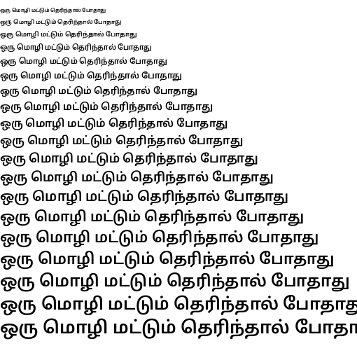 Specimen for Noto Sans Tamil SemiBold (Tamil script).