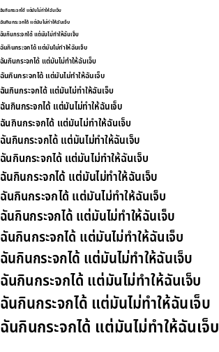 Specimen for Noto Sans Thai UI Condensed SemiBold (Thai script).