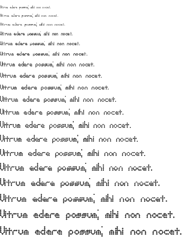 Specimen for Pindown X Plain BRK Normal (Latin script).