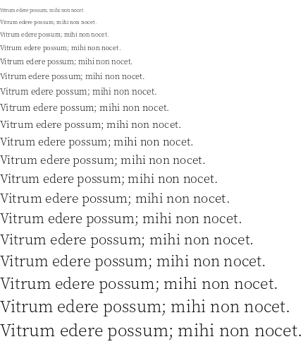 Specimen for Source Serif Pro Light (Latin script).