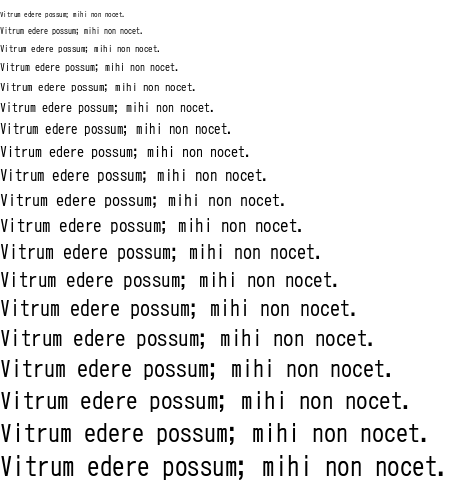 Specimen for Ume Gothic C5 Medium (Latin script).