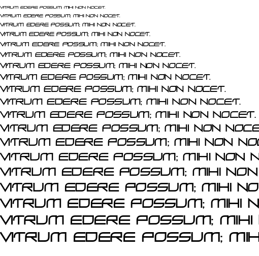 Specimen for ZeroHour Regular (Latin script).