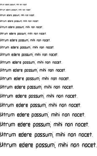 Specimen for Zirconia BRK Normal (Latin script).