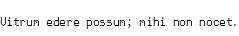 Specimen for Ac437 OlivettiThin 8x14 Regular (Latin script).