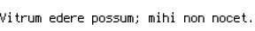 Specimen for Consoleet Terminus-12 medium (Latin script).