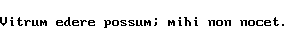 Specimen for Mx437 AMI EGA 8x14 Regular (Latin script).