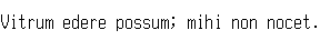Specimen for Mx437 FMTowns re. 8x16 Regular (Latin script).