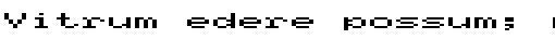 Specimen for Mx437 HP 100LX 6x8-2x Regular (Latin script).