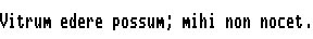Specimen for Mx437 ITT Xtra-2y Regular (Latin script).
