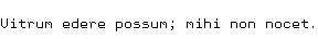 Specimen for Mx437 OlivettiThin 8x16 Regular (Latin script).