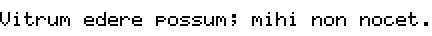 Specimen for Mx437 Portfolio 6x8 Regular (Latin script).