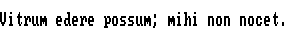 Specimen for Mx437 SanyoMBC55x-2y Regular (Latin script).