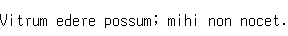 Specimen for Mx437 SperryPC 8x16 Regular (Latin script).