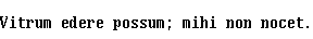 Specimen for Mx437 ToshibaTxL1 8x16 Regular (Latin script).