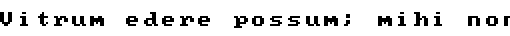 Specimen for MxPlus IBM EGA 9x8 Regular (Latin script).
