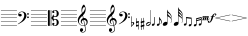 Specimen for Noto Music Regular (Musical_Symbols script).