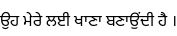 Specimen for Noto Sans Gurmukhi Regular (Gurmukhi script).