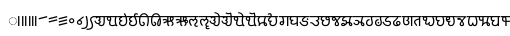 Specimen for Noto Sans Modi Regular (Latin script).