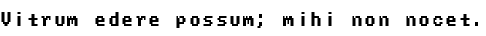 Specimen for Ac437 TridentEarly 9x8 Regular (Latin script).