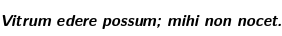 Specimen for CMU Sans Serif BoldOblique (Latin script).