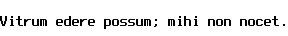Specimen for Consoleet Terminus-16 Smooth bold (Latin script).