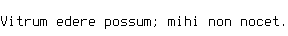 Specimen for Consoleet Terminus-16 medium (Latin script).