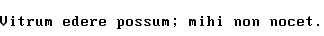 Specimen for Consoleet Verite 9x16 medium (Latin script).
