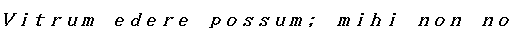 Specimen for Efont Fixed Wide Bold Italic (Latin script).