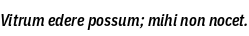 Specimen for IBM Plex Sans Condensed SemiBold Italic (Latin script).