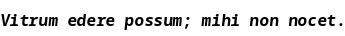 Specimen for Kurinto Mono SC Bold Italic (Latin script).